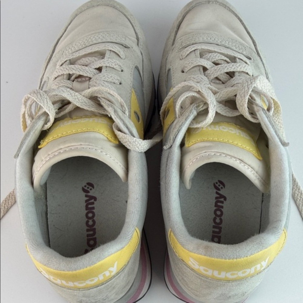 Saucony Jazz‎ Triple Women's Gray and Yellow Sneakers Size 6 - Picture 7 of 11